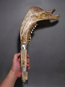 Original Bone Axe with Nga Chang Handle LP Derm Thai Amulet Relic - Picture 1 of 14
