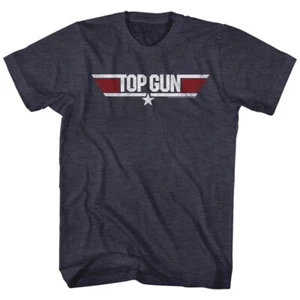 Camiseta para hombre Top Gun vintage roja blanca y azul con logotipo de película - Imagen 1 de 5