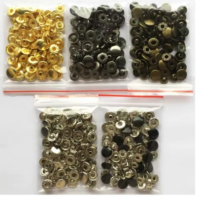 Kit de 50 juegos de sujetadores a presión de metal de 15 mm 5/8" con o sin herramientas Foto 1 de 2