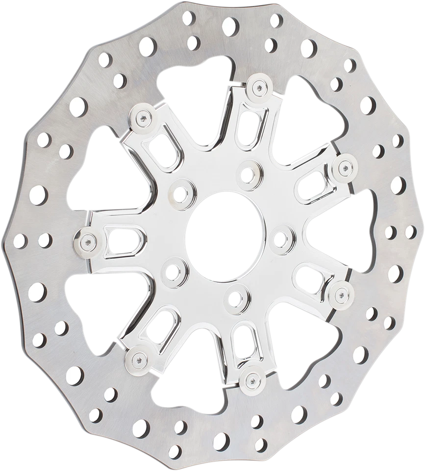 09-16 para Harley Road King EFI FLHR ARLEN NESS rotor dianteiro 7 válvulas 11,8" cromado - Imagem 1 de 1