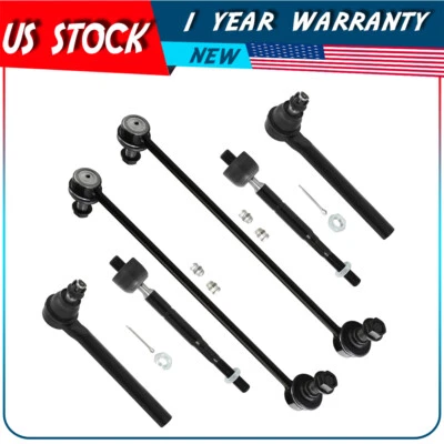 Barra estabilizadora de extremo de barra de amarre interior delantera 6 piezas apta para Honda Odyssey 2005 2006-2010 Foto 1 de 4