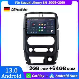 2+64GB Für Suzuki Jimny SN 2005-2019 Carplay Autoradio Android13 GPS NAVI BT DAB - Bild 1 von 11