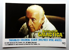 1978 U.K BATTLESTAR GALACTICA CARD 121 TROUBLED COLONIAL ELDER