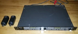 Dual Sony UHF Wireless Mic SET WRR-840A Receiver WRT-808 Microphone Transmitter - Picture 1 of 12