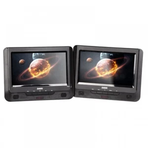 Reproductor de DVD portátil láser de 9 pulgadas doble pantalla con USB SD 12v 240v SD sin región - Imagen 1 de 10