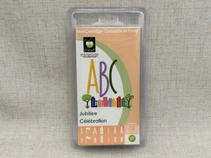 Nuevo cartucho de fuentes Cricut ABC JUBILEO celebración - Imagen 1 de 8
