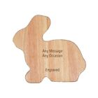 personalised engraved rabbit shaped chopping board, Easter gift,  christmas gitf