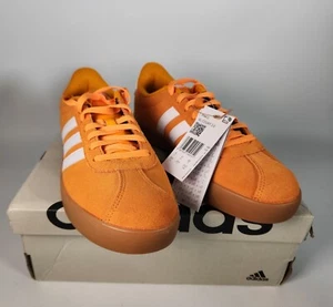 Adidas VL Court 3.0 Orange and White Trainers - Size UK8 EU42 /REFF40 - Picture 1 of 18