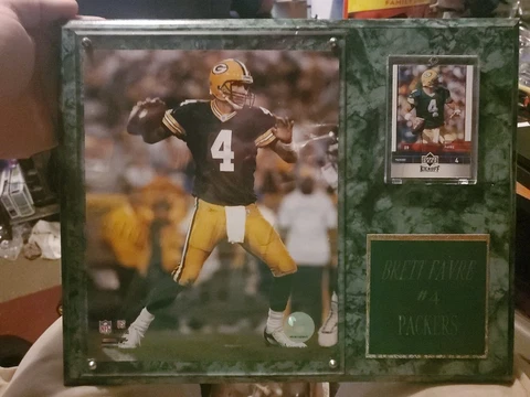 NFL Green Bay Packers Super Bowl XXXI Sports Legends Plaque HTF Brett Favre Cover