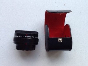 Tokina EL 2 X Converter For C/FD Good Condition with Case Canon Camera