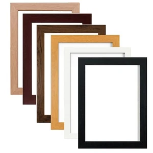 Wooden Photo Frame Vintage Wall Art Picture Poster Frames Size Various Colors - Picture 1 of 4