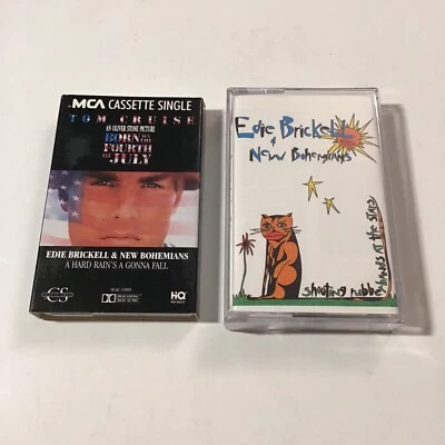 Edie Brickell 2 Cassette Lot Shooting Rubberbands, Hard Rain's Gonna Fall Single - Image 1 of 4