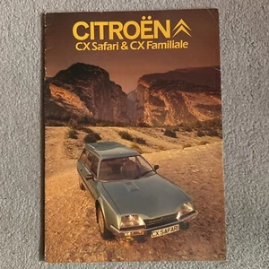 CITROEN CX SAFARI & CX FAMILIALE Car Sales Brochure May 1982 #K1525 - Picture 1 of 7