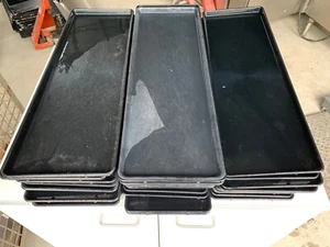 10 Piece Counter Plates Black Plastic PVC 58x20x2cm Projection Sheet - Picture 1 of 3