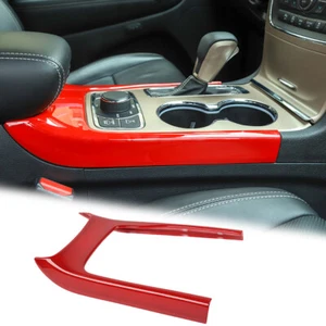 1x Marco decorativo de cubierta de cambio de marchas interior para Jeep Grand Cherokee 2014+ rojo - Imagen 1 de 7