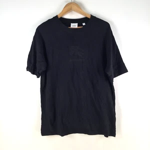 Burberry mens t shirt size XL slim black short sleeve crew neck cotton110310 - Picture 1 of 10