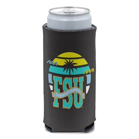 WinCraft Florida State Seminoles Beach Club 12oz. Sunset TIki Slim Can Cooler Cover