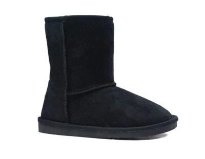 Nuevas Botas de Nieve Clásicas para Niños Gamuza Piel Sintética Moda Hebilla Botas Zapatos al Aire Libre || Foto 1 de 2