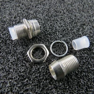 50 LED Schrauben Fassung Screw für 5mm LEDs CHROM Halter LEDSchraube Fassungen - Bild 1 von 2