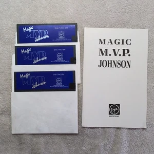 Magic Johnson MVP 1990 Virgin Mastertronic IBM PC 5,25" Floppy Handbuch - Bild 1 von 6