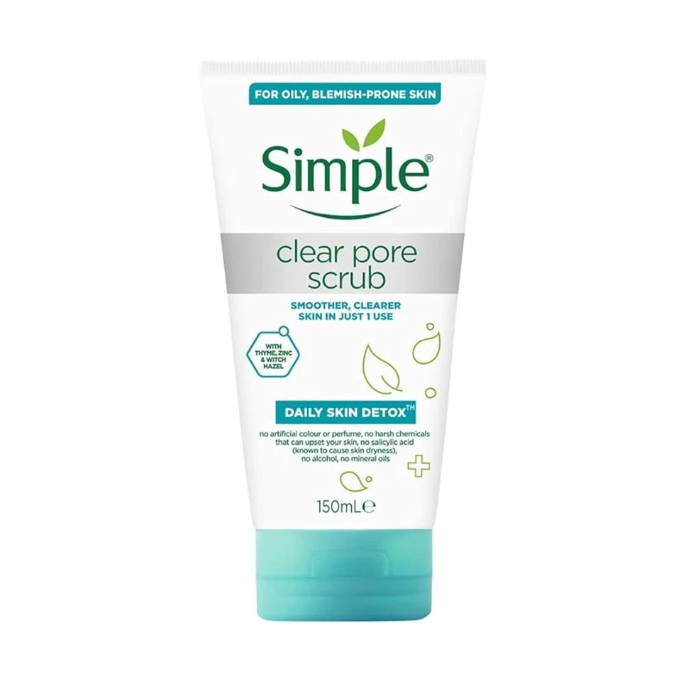 Simple Daily Skin Detox Clear Pore Scrub 150ml - Image 1 of 1