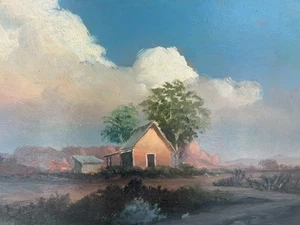 Schönes Landschaftsgemälde philippinischer Künstler in den 70er Jahren Mystery Artist Schild - Bild 1 von 18