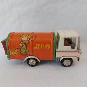 Camión de basura de fricción ZBIK de plástico y estaño Polonia de colección - Imagen 1 de 9