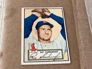 1952 Topps Ray Scarborough #43 Medias Rojas de Boston - EX - Desgaste en las esquinas - Sin pliegues - Imagen 1 de 2
