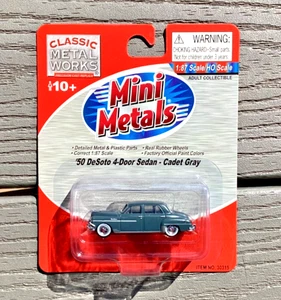 CLASSIC METAL WORKS 1/87 HO 1950 DE SOTO 4-DOOR SEDAN CADET GRAY ITEM #30315 F/S - Picture 1 of 24