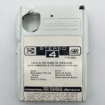4 Track Muntz Tape - Louis Armstrong - Dixieland - Not Serviced - Sold As Is - Image 1 of 4