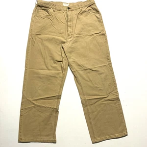 Vintage J. Crew Oarsman Jeans Men's Size 36 X 30 Mid Rise Tan Brown - Picture 1 of 9