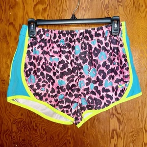 Pantalones Cortos Nike Dri Fit Tempo Niña Juvenil XL Rosa Neón Amarillo Azul Estampado Leopardo - Imagen 1 de 6