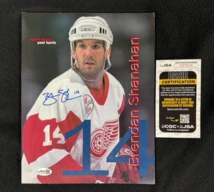 Brendan Shanahan Signed Detroit Red Wings Sport Snaps Book Magazine JSA COA - Picture 1 of 2