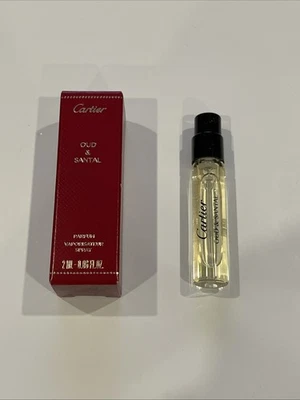 Cartier Oud & Santal Parfum 2ml/.06oz Sample Spray NEW - Image 1 of 4