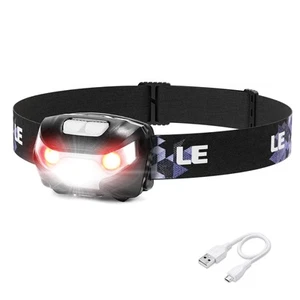 LED Headlamp Rechargeable - Super Bright Head Lamp with 5 Modes for Camping &... - Picture 1 of 8