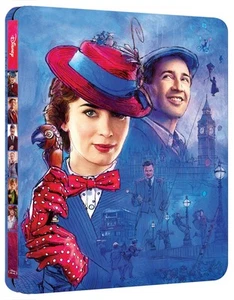Il Ritorno Di Mary Poppins (Steelbook) (Blu-ray) Emily Blunt Ben Whishaw - Picture 1 of 2