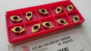 10 Impero threading inserts X21.83-10A19W-ER KR5420 ( pramet ext whitworth 55° ) - Picture 1 of 2