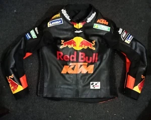 KTM Motorrad lederjacke herren Leder Bikerjacken Motorradjacke-48-50-52-54-56-58 - Bild 1 von 4