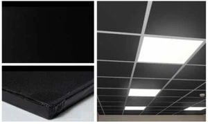 ITP PANNELLI GESSO nero Controsoffitto STAR GYPS BLACK 600X600x9/2.88MQ 8PZ - Foto 1 di 8