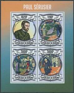 Burundi 2013 MNH Art Stamps Paul Serusier Paintings French Painter 4v M/S - Picture 1 of 1