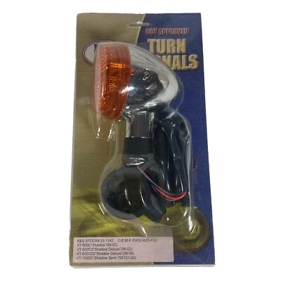 K&S 2001-2007 VT-750 DC DCA DCB Shadow Spirit HONDA 25-1242 DOT TURN SIGNALS FOR - Image 1 of 4