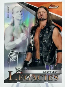 Aj Styles Shawn Michaels Legacies Refractor 2021 Topps Finest WWE - Imagen 1 de 2