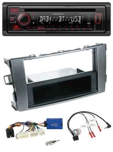 Kenwood Lenkrad CD USB Bluetooth DAB Autoradio für Toyota Auris 2011-2012 anthra - Bild 1 von 8