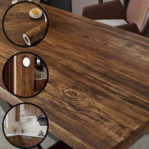 Envoltura de vinilo adhesiva efecto madera de roble para encimeras de cocina armarios cajones - Imagen 1 de 12