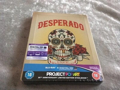 DESPERADO BLURAY STEELBOOK UK EXCLUSIVE PROJECT POP ART RARE NEW LONG OOP - Image 1 of 2
