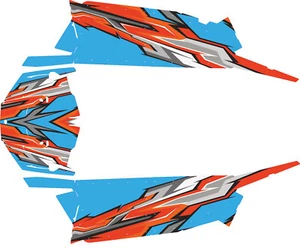 Design D130 Decal Graphic Kit Vinyl Wraps UTV Turbo 2013-2023 Polaris 4 RZR 1000 - Picture 1 of 12