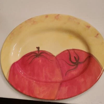 Plato ovalado para servir tomate Pottery Barn Sausalito Foto 1 de 4