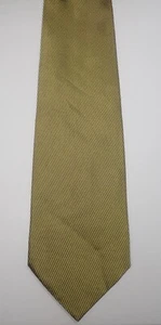 ERMENEGILDO ZEGNA GREEN DIAGONAL WOVEN STRIPES 100% ITALIAN SILK NECK TIE 61" - Picture 1 of 10