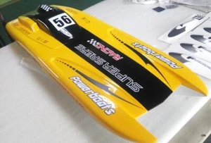 RC Boat G26L 26CC Fiber Glass Gasoline ARTR Racing Boat 1170MM Servo Black Mamba - Picture 1 of 1