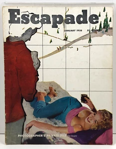 January 1956 Escapade Mens Magazine Pinups Humor Fiction Vol 1 No 4 - Picture 1 of 5